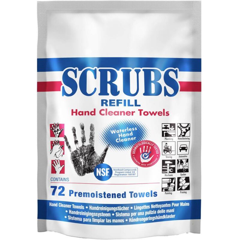 Scrubs - Srubs Refill 042270 Lingette pour les mains 72 pc(s)