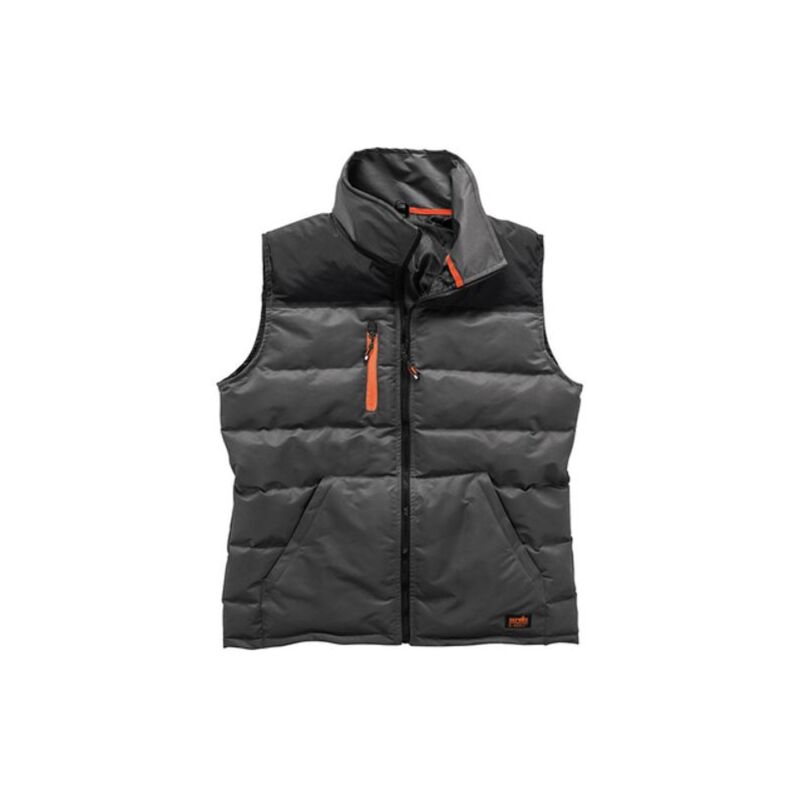 Image of Gilet da lavoro taglia l imbottito grigio Scruffs