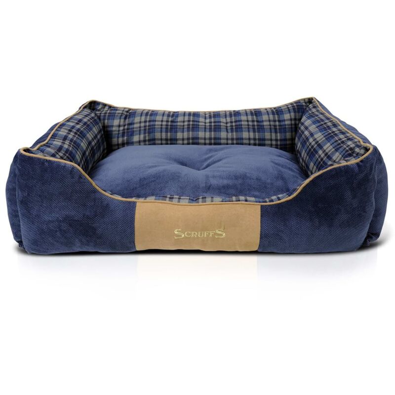 Lit à boîte pour chien Highland Bleu XL - Scruffs