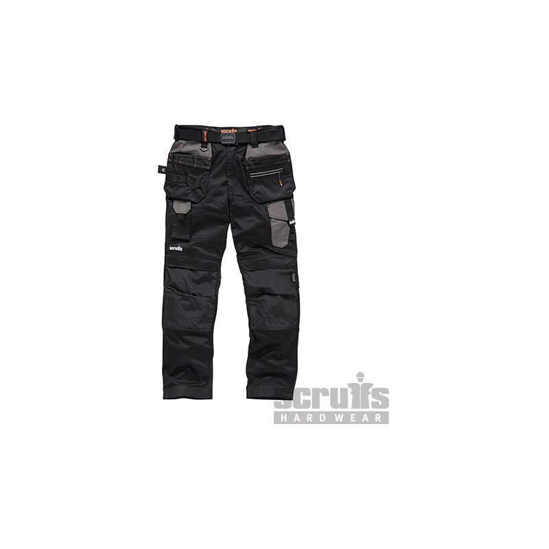 T54778 Pantalón de bolsillos con funda Pro Flex, color negro - Scruffs