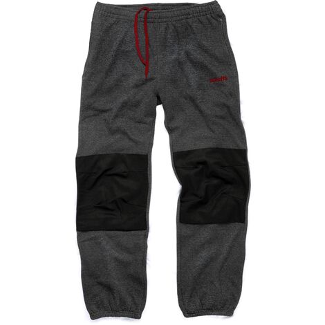 Scruffs Vintage Fleece Jogger Pants Dark Grey (S-XXL) Workwear Jogging Bottoms