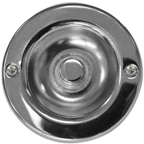 Scs Sentinel – Bouton poussoir 2 fils pour sonnette – Pose encastrée – Alliage de zinc – Utilisation extérieure – Modèle PushBell Tradi