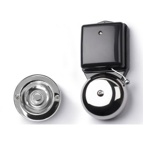 SCS SENTINEL, Campanello e pulsante con fili dal design tradizionale, RetroBell + PushBell, CFI0024