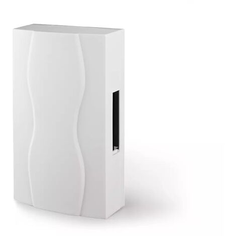 Scs Sentinel – Carillon filaire électromécanique 80 dB – Alimentation 230V AC / 12V DC – Installation en applique – ABS blanc pour intérieur