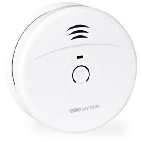 Scs Sentinel – Détecteur de fumée autonome 85 dB – Alimentation pile 9V – Installation plafonnier – Autonomie 10 ans