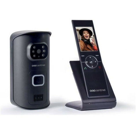 Interphone Drive - autonome 100% sans-fil longue portée (600m) digicode  écran LCD - UltraCOM3 ARGENTÉ + combiné mobile