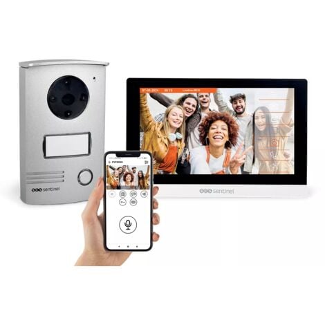 SCS Sentinel - Interphone vidéo connecté filaire, VisioDoor Wi-Fi. Garantie 5 ans