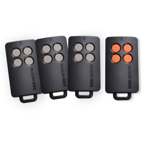 SCS Sentinel - Kit 3 télécommandes FrenchControl grises + 1 FrenchControl orange