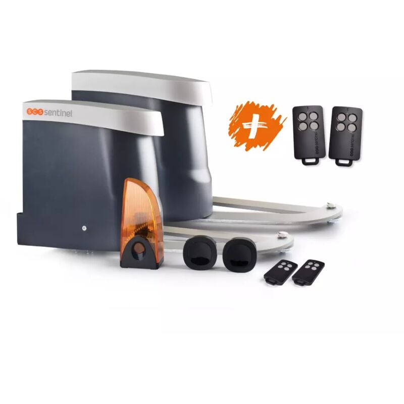 Scs Sentinel - Kit motorisation avec 4 télécommandes, OpenGate 2 family. Garantie 5 ans
