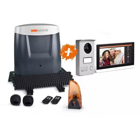 SCS Sentinel - Kit motorisation portail coulissant et visiophone, OpenGate 3 Integral.Garantie 5 ans