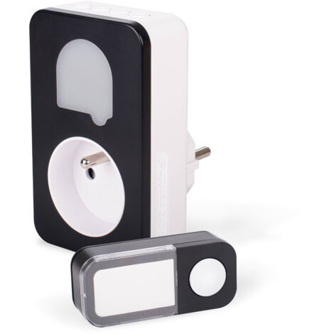 SCS SENTINEL-Timbre sin hilos sin bateria SONE+Black CSF0109