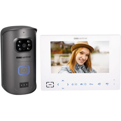SCS SENTINEL, Videoportero sin hilo, 300 metros en campo libre, Antena integrada, AirVisio, PVS0012