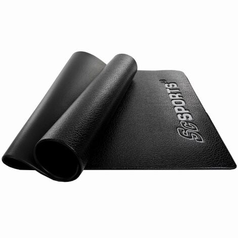 Tapis de protection sol pour appareils fitness - 90 x 200 cm - noir  SKANDIKA