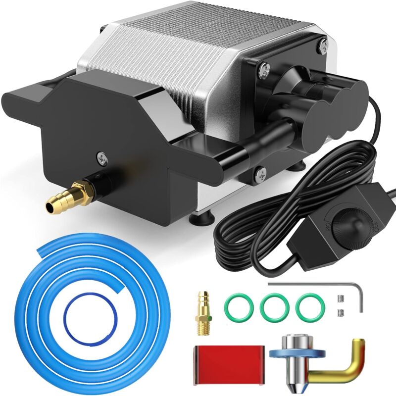 S9 Buse d'assistance pneumatique Kit avec 220V pompe à air Assistance pneumatique métallique - Sculpfun