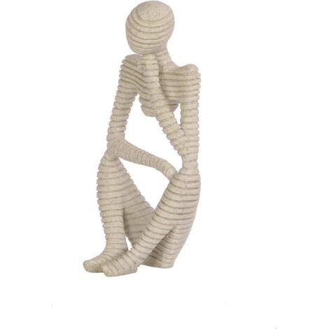 Sculpture abstraite « Statue du Penseur » en résine de grès pour hôtel/maison