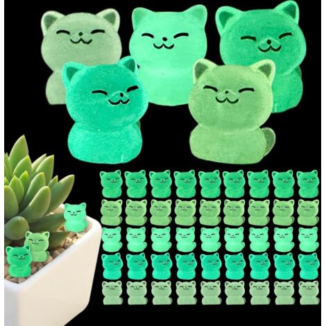 Sculpture de Chat, Figurines de Chat Lumineuses, 50