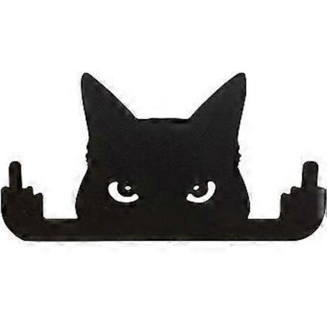 Sculpture de chat qui regarde Statue de chat noir qui regarde Décorations de chat noir pour jardin, ornement de pelouse en forme de chat mignon, décoration extérieure
