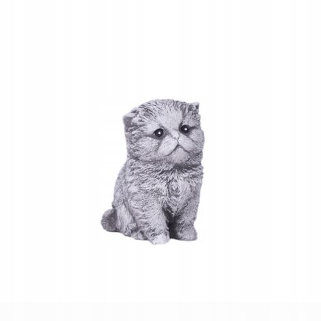 Sculpture de jardin de chat gris - Ajoutez du charme à votre jardin 