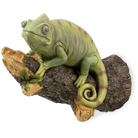 Sculpture de jardin - Décor de hugger d'arbre - Statue en résine écologique 23.7 x 11.5 x 13cm - Animal tropical multicolore, 565g