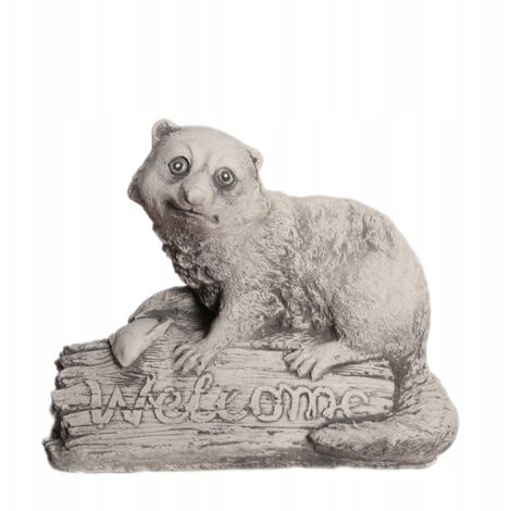 Sculpture de suricate « Bienvenue » en béton – Magnifique accueil