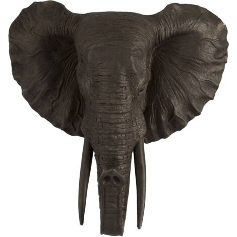 Sculpture éléphant Kulpont en Résine - Marron cuir