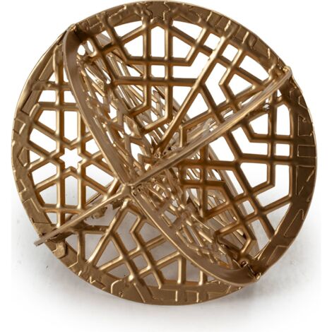 Sculpture Géométrique Dorée Design - Doré lumineux et raffiné