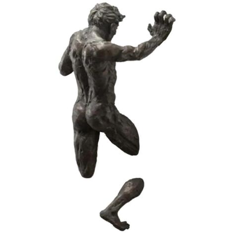 Sculptures abstraites 3D, figurine murale, décoration intérieure C--