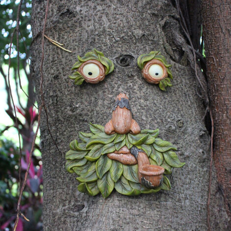 Sculptures de visages amusants pour la décoration extérieure et plus encore
