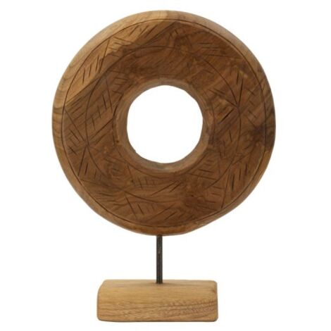 SCULTURA DORAT IN TEAK RICICLATO CM 28X10X38 (PEZZI UNICI - NON RIP. IN SERIE)