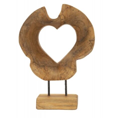 SCULTURA HASI IN TEAK RICICLATO CM 28X10X38 (PEZZI UNICI - NON RIP. IN SERIE)