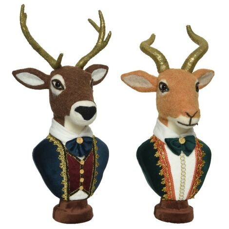 Sculture assortite di cervo - Dimensioni: H49