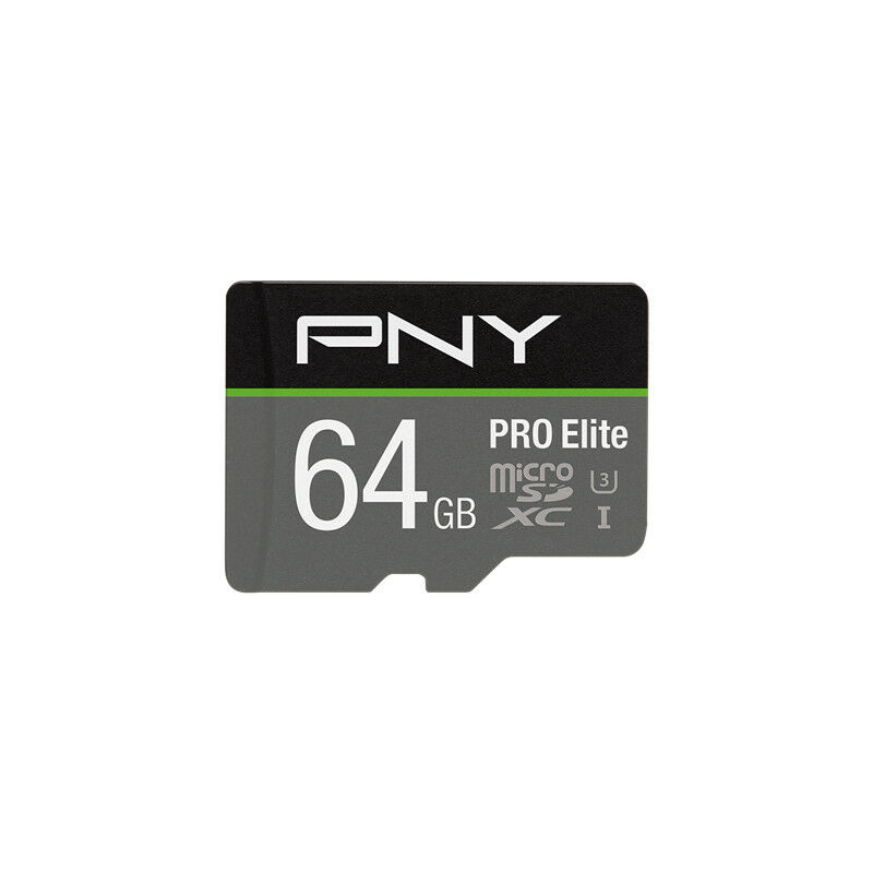 Sd MicroSD xc Card 64GB PNY Pro Elite R100MB/s W60MB/s reta (P-SDU64GV31100PRO-GE)