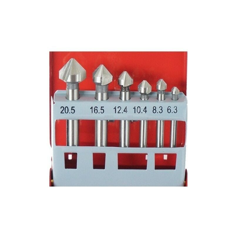 SD0601 Coffret aluminium de 6 forets coniques pour perceuse 6,3 - 20,5 mm