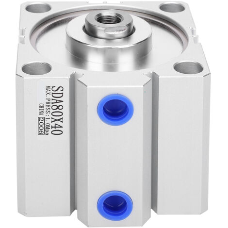 SDA80X40 Air cylindre mince en acier inoxydable composants pneumatiques alésage 80mm course 40mm