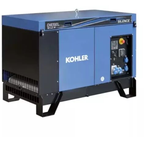 Sdmo – Groupe électrogène silencieux diesel 12 kW – Moteur KOHLER – Démarrage électrique – Courant monophasé 230V – Niveau sonore 66 dB(A)