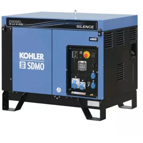 Sdmo – Groupe électrogène diesel silencieux 8,30 kW – Démarrage électrique – Monophasé 230V – Puissance acoustique 65 dB – Autonomie 10h40