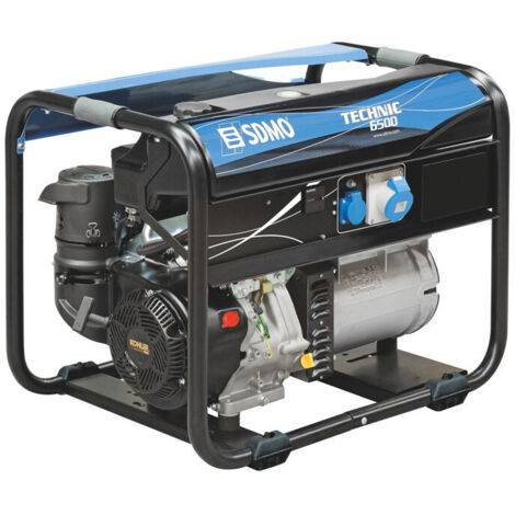 Sdmo – Groupe électrogène essence monophasé 6500 W – Moteur KOHLER – Autonomie 6,9 h – Réservoir 18 litres – Démarrage électrique
