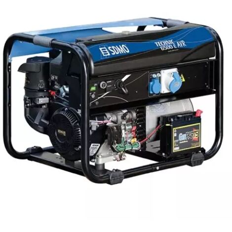 Sdmo – Groupe électrogène essence monophasé 6500 W – Démarrage électrique – Régulation AVR – Autonomie 6,9 heures – Poids 101 kg