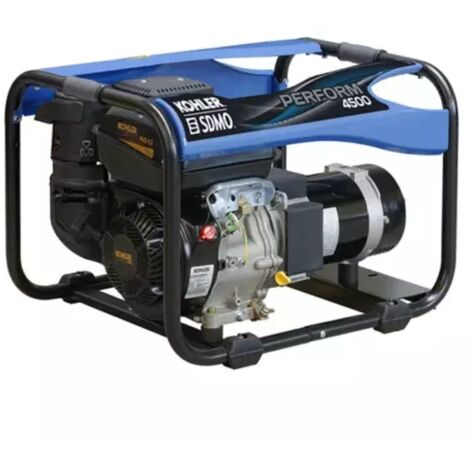 Sdmo – Groupe électrogène monophasé essence 4200 W – Moteur KOHLER 6,5 kW – Autonomie 4,3h – 2 prises 230V avec disjoncteur – 68 dB(A)