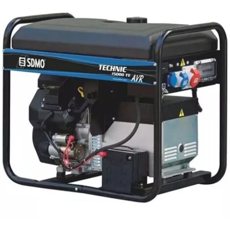 Sdmo – Groupe électrogène triphasé 11.5 kW – Moteur essence KOHLER – Régulation AVR – Autonomie 7h – Nuisance sonore 69 dB