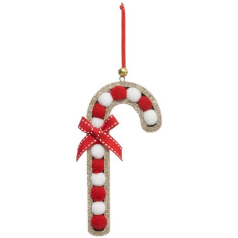 SDN AZÚCAR CEBADA POMPÓN 15CM - Feeric lights & christmas
