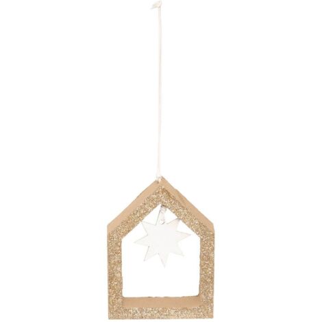 SDN BOIS MAISON ETL POL 10CM - Atmosphera créateur d'intérieur