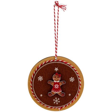 SDN BOIS ROND PAIN EPICE 12CM - Feeric lights & christmas