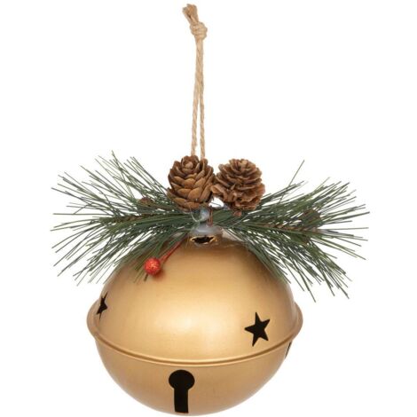 SDN CAMPANA METAL ORO PDP 10CM - Feeric lights & christmas