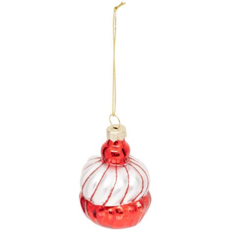 SDN GLAS GATEAU RG BL 7CM - Feeric lights & christmas