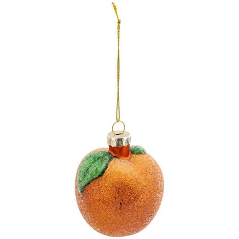 SDN GLAS ORANGE GEFROSTET 7CM - Feeric lights & christmas