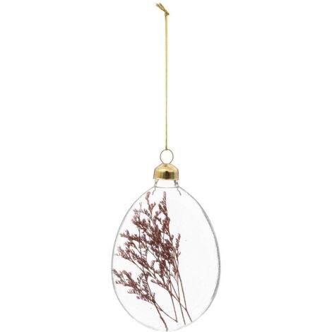 SDN GLAS OVAL BLUMEN 12CM - Feeric lights & christmas
