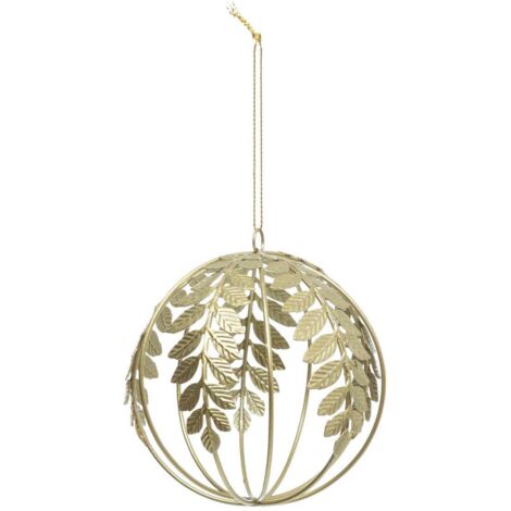 SDN HOJA DE METAL ALAMBRE DE ORO 9CM - Feeric lights & christmas