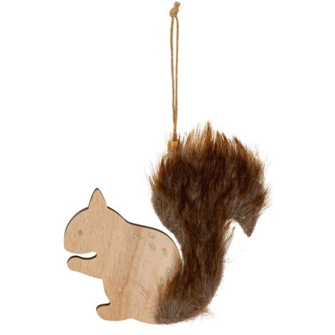 SDN HOLZ EICHHÖRNCHEN GEFÜLLT 12CM - Feeric lights & christmas