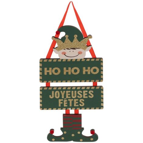 SDN HOLZ ELF SCHILD JF 35CM - Feeric lights & christmas
